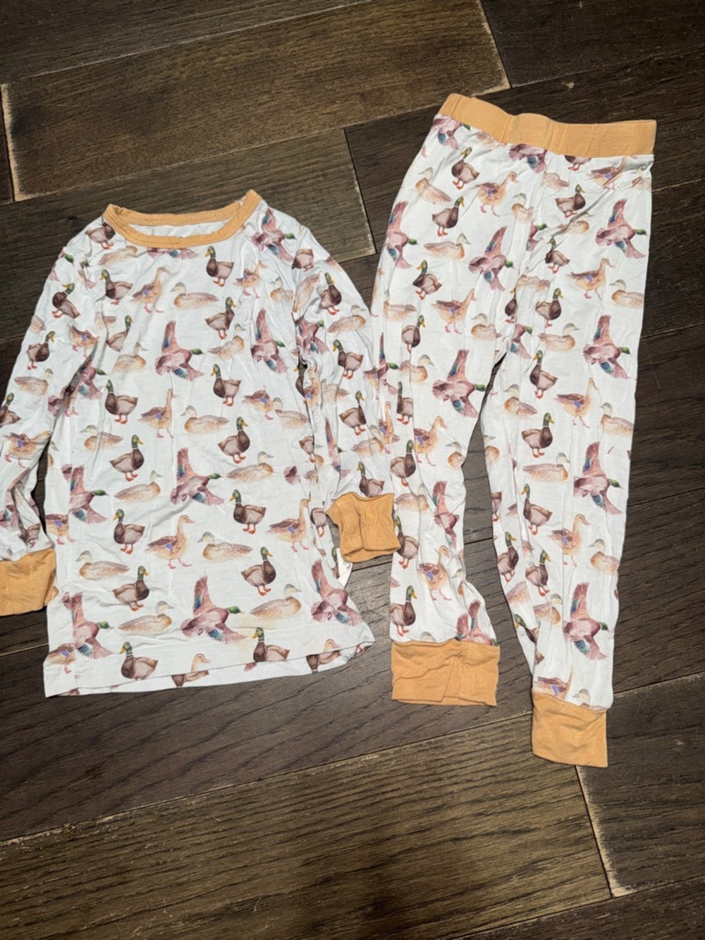 Kids Duck-Print Pajama Set